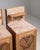 1910s 1910s Pair Of Art Noveau Side Tables With Marble Tops And Carved Panels For Sale - Image 5 of 17
