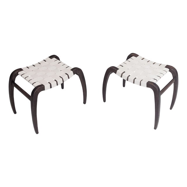 Modern Stools by Ladislav Bartoníček for Krásná Jizba, 1940s, Set of 2 For Sale