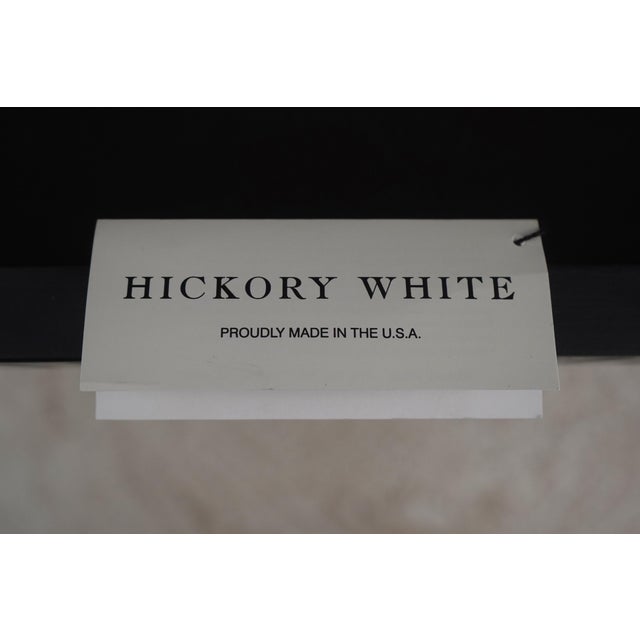 Hickory White Regency Black & Gold Breakfront Bookcase For Sale - Image 17 of 18