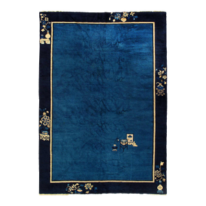 Pasargad DC Navy Blue Antique Chinese Peking Rug