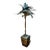 Vintage Decorative Metal Palm Tree For Sale