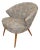Patterned Cocktail Armchair, 1950s For Sale