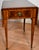 Traditional 1930s English Hepplewhite Mahogany Satin Wood Inlay Leather Top Drop-Leaf Pembroke Side Tables For Sale - Image 3 of 18