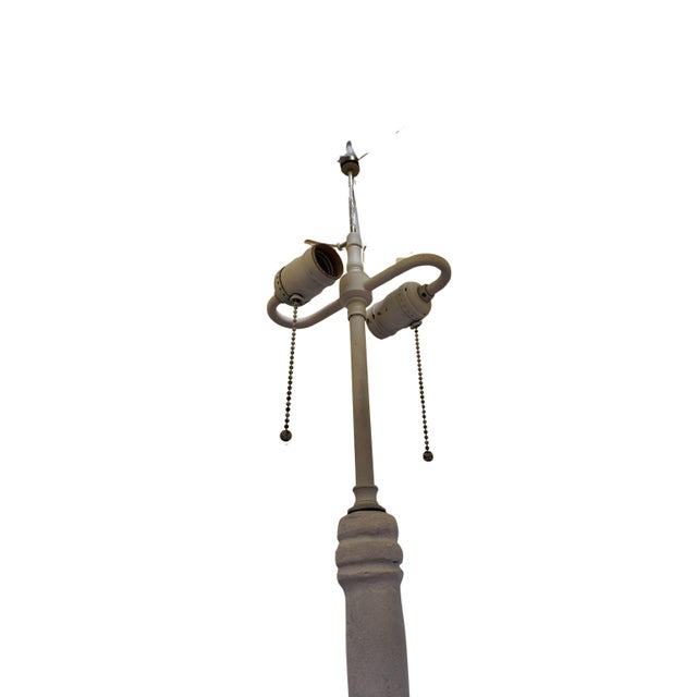 Mid 20th Century Mid 20th Century White Gesso Floor Lamps After Philippe Anthonioz - A Pair For Sale - Image 5 of 10