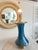 Transitional Visual Comfort & Co. Table Lamp — Lucent Aqua & Burnished Brass (34") For Sale - Image 3 of 5
