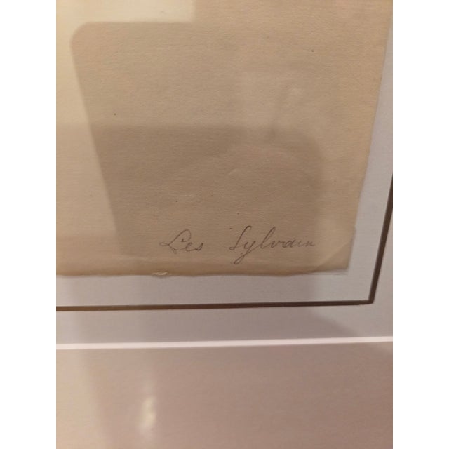 Figurative Vintage French Pen & Ink Society Caricature "Les Sylvain" Signed Fazi - Custom Gilt Frame W/ Coa For Sale - Image 3 of 8
