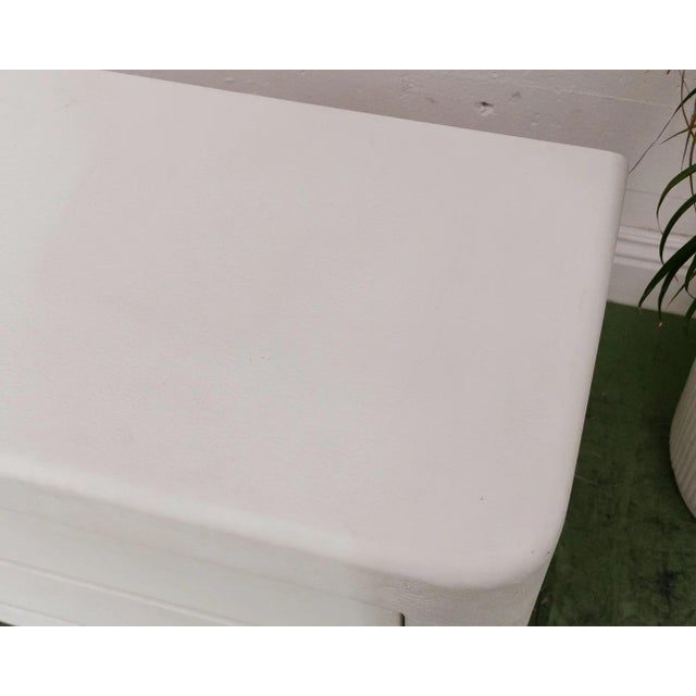 1980s Stucco Post Modern Nightstand For Sale - Image 9 of 9