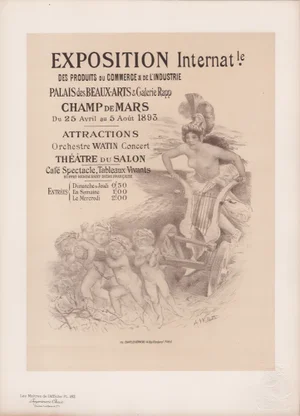 A. Willette, Exposition Internationale from Les Maîtres de L'Affiche, 1898, Original Lithograph
