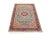 Wonderful Rug from the 1960s from the city of Kerman (also known as Kirman). Wonderful floral pattern in light blue,...