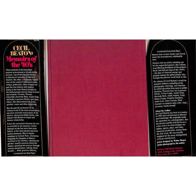 "Cecil Beaton: Memoirs of the 40's" 1972 Beaton, Cecil (Inscribed) For Sale - Image 4 of 10