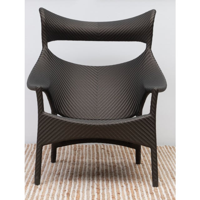 Janus Et Cie Amari High Back Lounge Chair With Ottoman Set Chairish