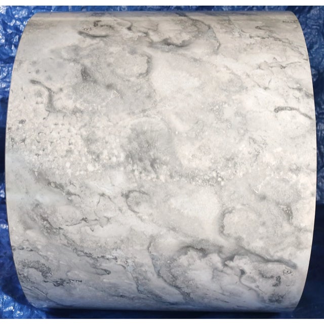 1980s Vintage Alpi Design Postmodern Marble Veneer Waterfall Nightstands Pair/Set For Sale - Image 13 of 17