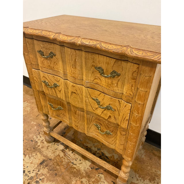 1970s Diminutive Oak Cabinet in Manner of Henning Kjaernulf For Sale - Image 10 of 17