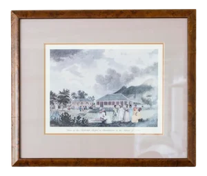 1990s "Methodist Chapel in Charlestown" Architectural Reproduction Print, Framed