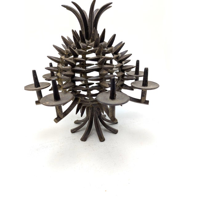 Candlestick Pineapple in Cast Iron by Jens H. Quistgaard for IHQ Danish Designs Ltd., Denmark, 1960 For Sale - Image 4 of 11