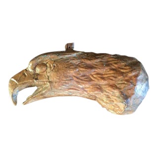 Antique 19th C. Hammered Copper Eagle Head Weathervane Fragment For Sale