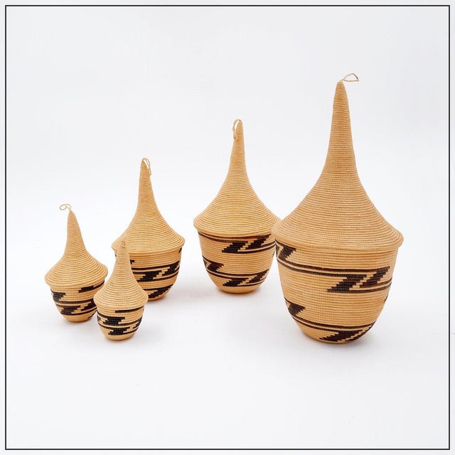 Nesting Tutsi Baskets, Set of 5 For Sale - Image 11 of 11