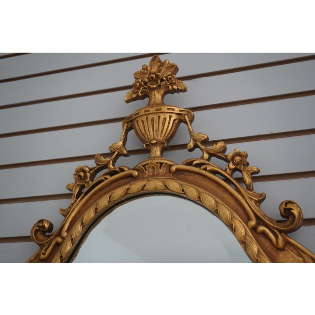 Friedman Brothers Ornate Gold Framed Mirror For Sale - Image 10 of 12
