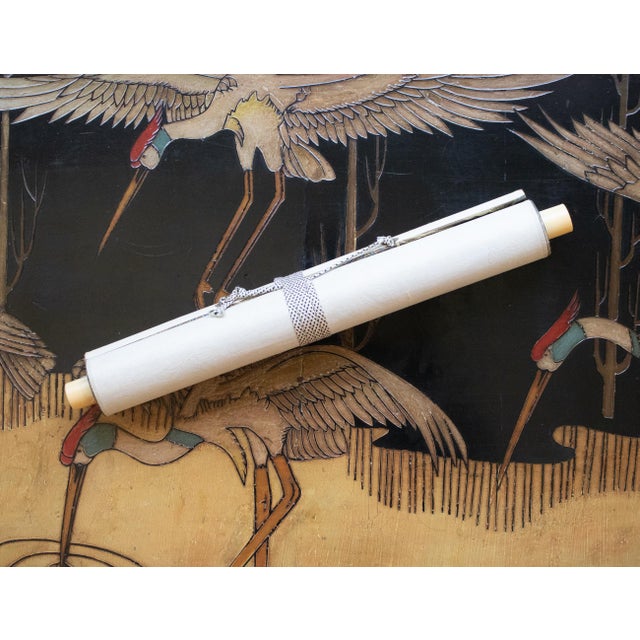 "Kingfisher" by Nankei, Taisho Era Japanese Scroll Painting For Sale - Image 12 of 14