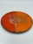 Burnt Orange Mid-Century Enamel Over Metal Rooster Desk/Dresser Tray For Sale - Image 8 of 11