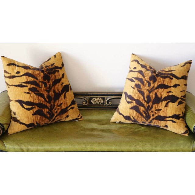 Velvet Tiger Lumbar Pillow Cover 12x18 Chairish