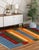 Timeless Gabbeh Blue Handmade Wool Rug, Country of Origin: India. This exceptional piece blends the robust structure of...