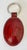 Must de Cartier Burgundy Leather Key Chain with Double C Motif, Circa 1980s An elegant and highly collectible key chain...