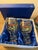 Seven inches tall heavy crust hand painted elk glasses. I excellent condition. Each set comes with a box . I would...
