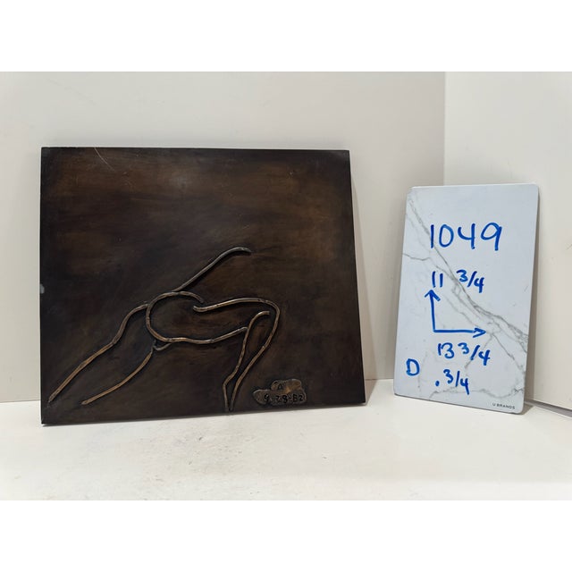 1960s Larry Mohr Resin Abstract Nude Relief Wall Art Signed From Artist Estate For Sale In Atlanta - Image 6 of 6