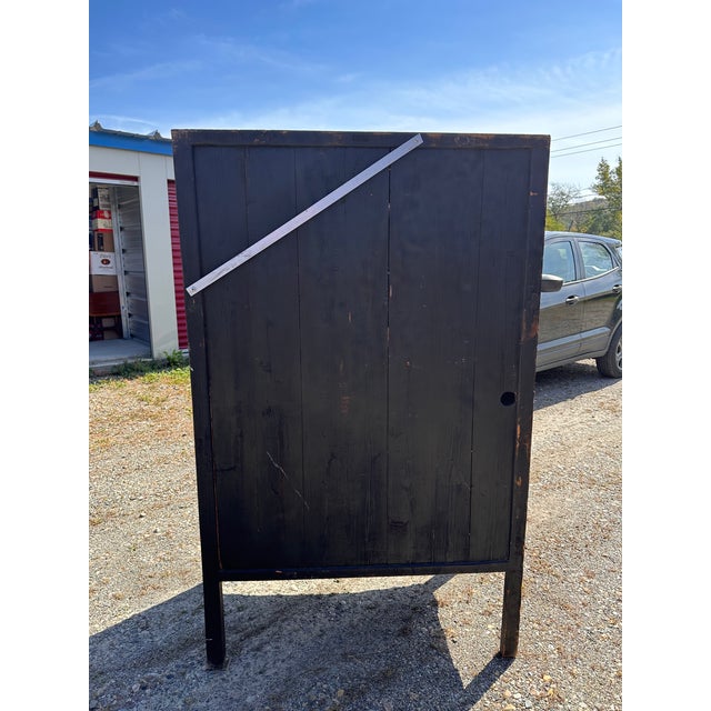 19th Century Antique Chinese Lacquered Ming Style Wedding Cabinet For Sale - Image 13 of 13