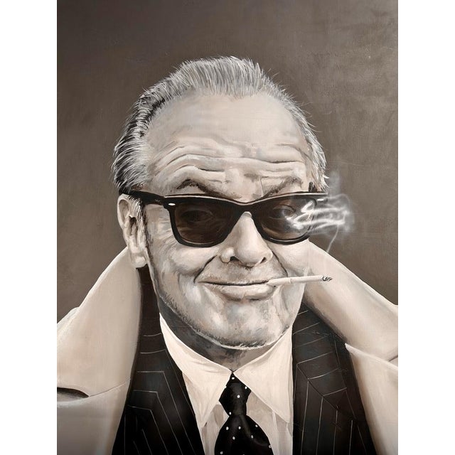 Frank Guitjens, Jack Nicholson, 2017, Oil on Canvas For Sale - Image 10 of 10