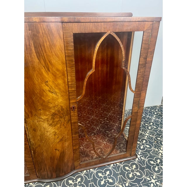 Vintage Art Deco Cocktail Cabinet in Walnut, 1930s For Sale - Image 13 of 18
