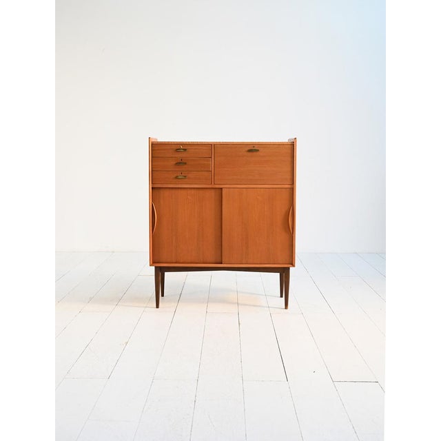 Danish Cabinet with Brass Handles, 1950s For Sale - Image 13 of 13