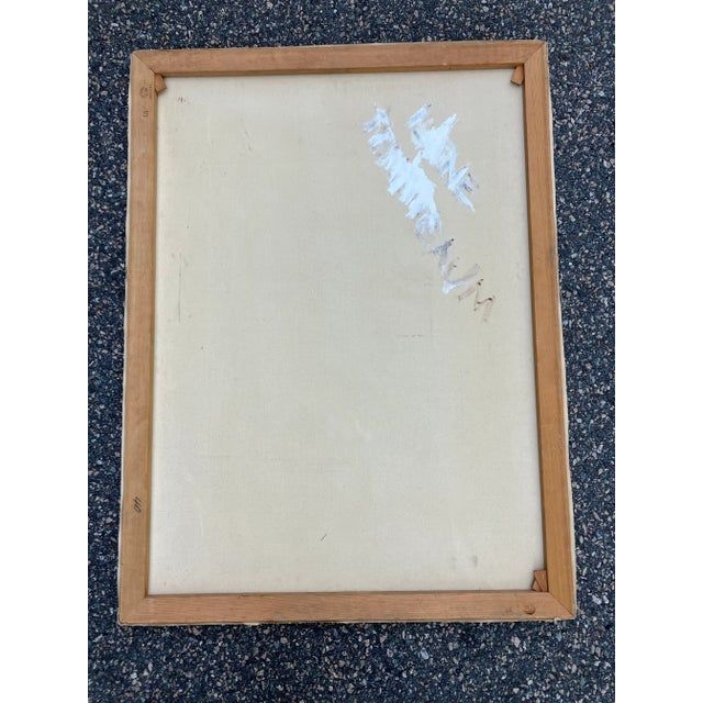 1970s 1970’s Original Female Nude in Studio Modernist Painting For Sale - Image 5 of 5