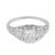 Art Deco 1930s Art Deco Diamond Platinum Engagement Ring, Size 5.5 For Sale - Image 3 of 6