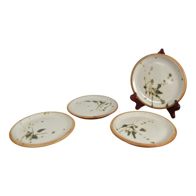 Vintage La Colombe Flat Plates, 1960s, Set of 4 For Sale