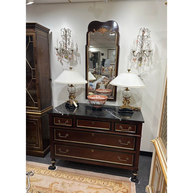 Baker Furniture Historic Charleston Collection Marble Top Dresser For Sale In Detroit - Image 6 of 12