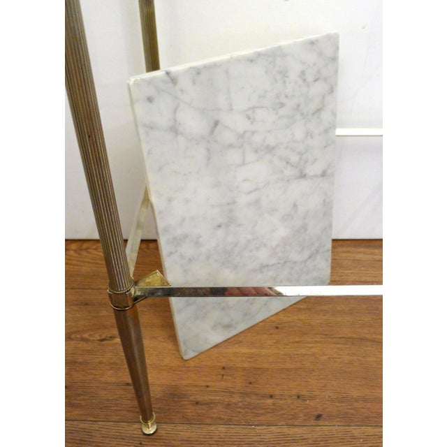 Regency Style Side Table in Glass and Marble, 1970s For Sale - Image 10 of 15