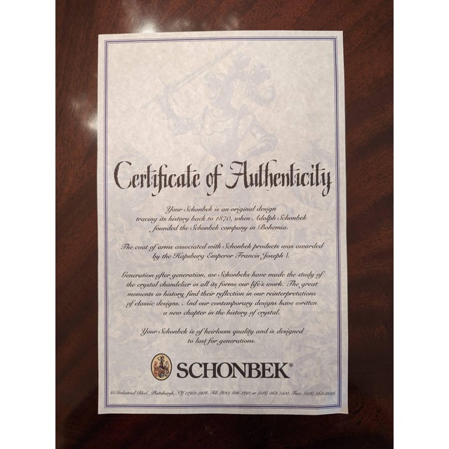 1990s 1900s Schonbek Silver Crystal Chandelier For Sale - Image 5 of 8