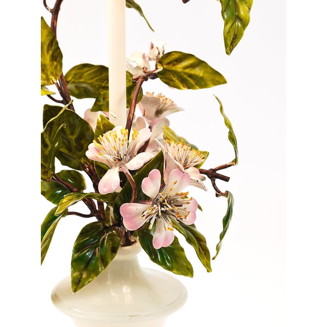 Italian Hand Painted Table Lamp, 1950s For Sale - Image 11 of 18