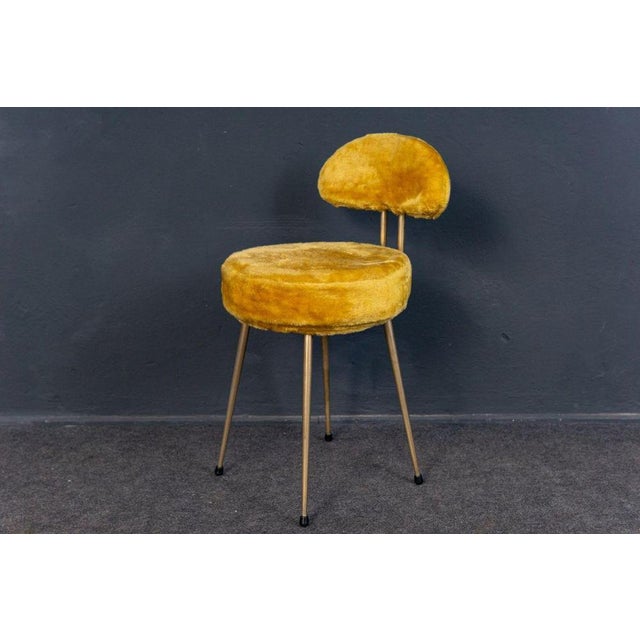 Vintage Yellow Cocktail Chair For Sale - Image 5 of 8