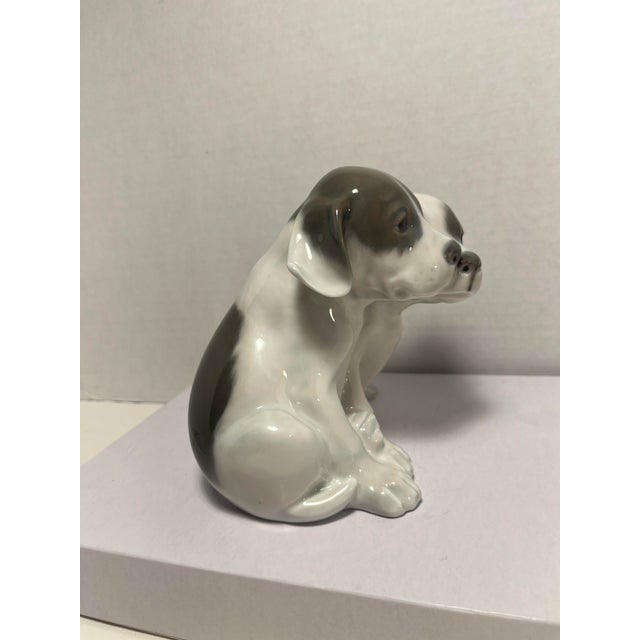 Vintage Royal Copenhagen Denmark Porcelain Pointer Puppies Figurine #260 For Sale - Image 4 of 8