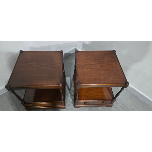 Regency Mahogany Lamp Tables, 1930, Set of 2 For Sale - Image 10 of 13