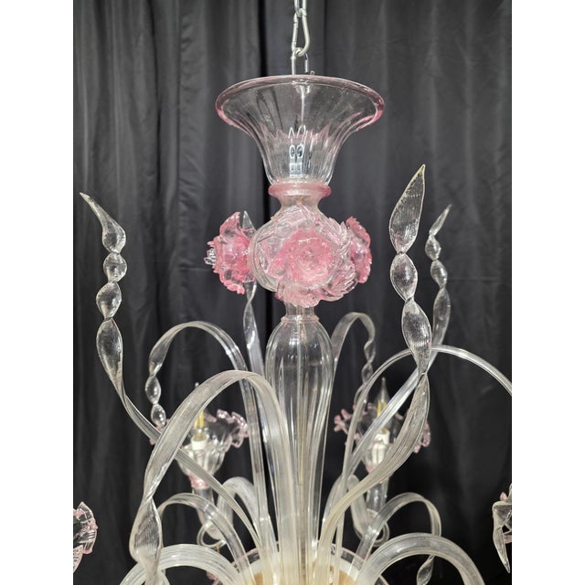 Vintage Murano Chandelier, 1980s For Sale - Image 15 of 17