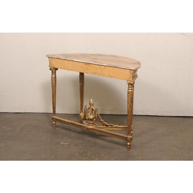 Early 19th Century Neoclassical French Console W/Amber Marble For Sale - Image 10 of 13