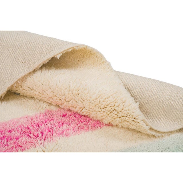 Contemporary Hand-Knotted Wool Rug by Azele Studio For Sale - Image 3 of 9