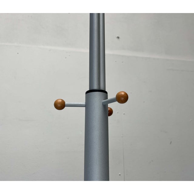Postmodern German Gray Metal Coat Rack by Markus Börgens for D-Tec, 1980s For Sale - Image 12 of 18