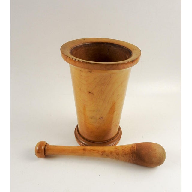 Antique Wood Mortar & Pestle Chairish