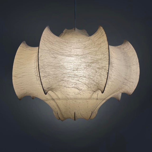 Italian Cocoon Chandelier Viscontea by Achille and Pier Giacomo Castiglioni for Flos, 1960s For Sale - Image 10 of 15