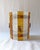Silver Amber Striped Murano Glass Wall Sconce attributed to AV Mazzega, 1970s For Sale - Image 8 of 14